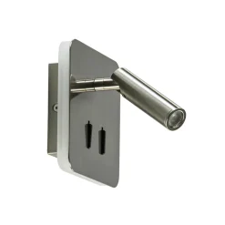 Vierkante LED wandlamp met verstelbare spot>Straluma