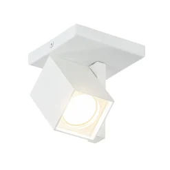 Vierkante opbouwspot mat wit GU10 verstelbaar>Straluma New