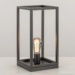 Vierkante tafellamp frame zwart modern>Straluma New