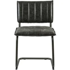 Vintage eetkamerstoel dark grey met gunmetal frame>Straluma Hot