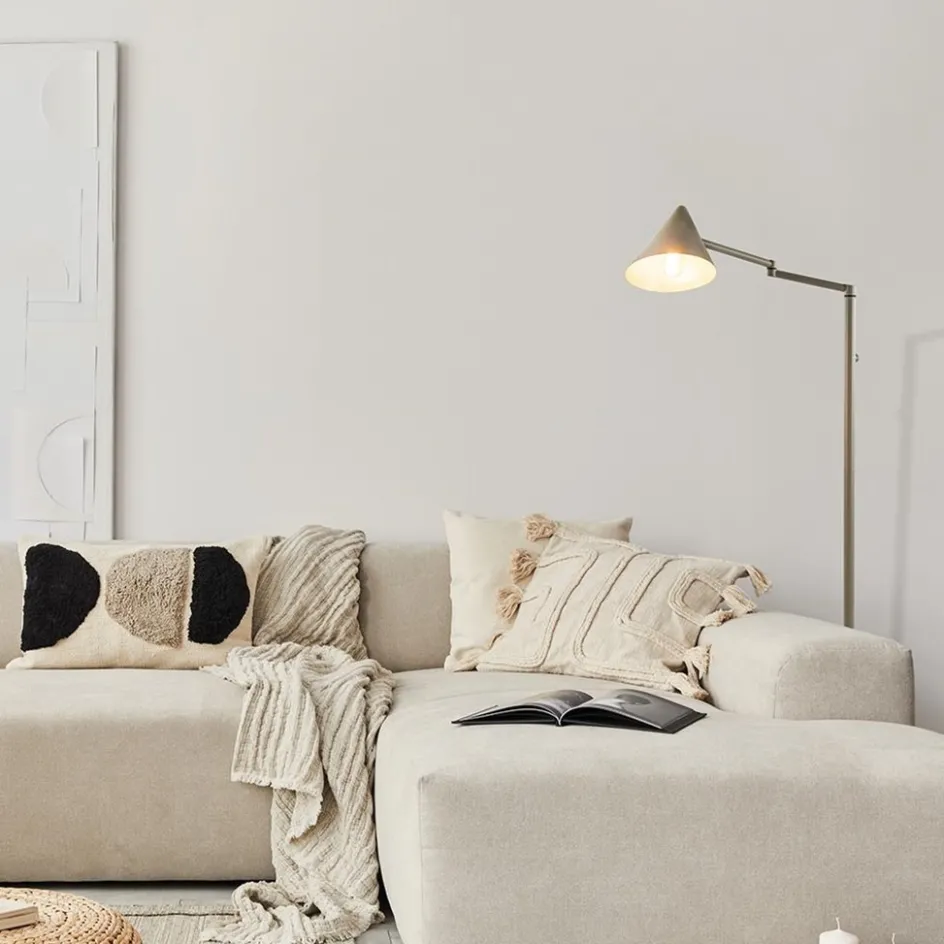 Vintage vloerlamp verstelbaar zandkleurig>Straluma Outlet