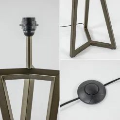 Vloerlamp Atrani platinum excl. kap><noscript><img width=