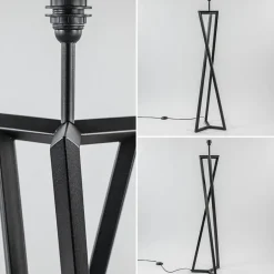 Vloerlamp Atrani zwart EXCL. KAP><noscript><img width=