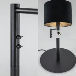 Vloerlamp Havana + leesspot zwart z/kap><noscript><img width=