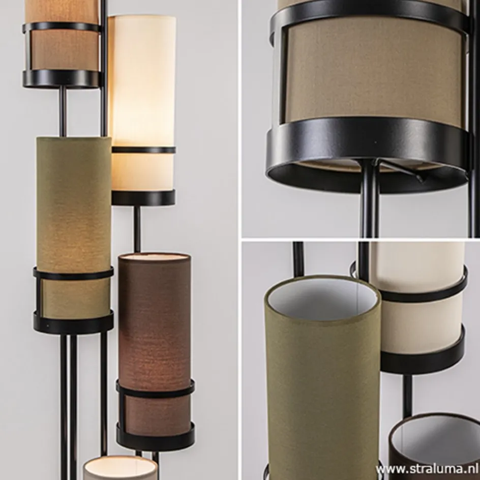 Vloerlamp Sixt 6l multicolor bruin>Straluma Hot