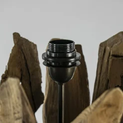 Vloerlamp/lampvoet Margret hout naturel excl kap><noscript><img width=