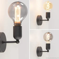 Wandlamp basic boog klein zwart><noscript><img width=