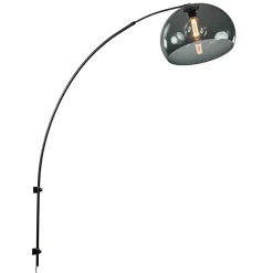 Wandlamp boog met smoke plexibol kap>Straluma Online