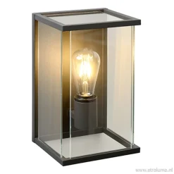 Wandlamp buiten antraciet/glas IP54>Straluma Best
