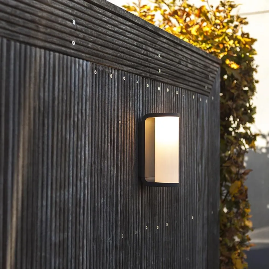 Wandlamp cilinder buiten grijs IP44 inclusief LED>Straluma Hot