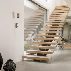 Wandlamp cilinder zwart/goud XL><noscript><img width=