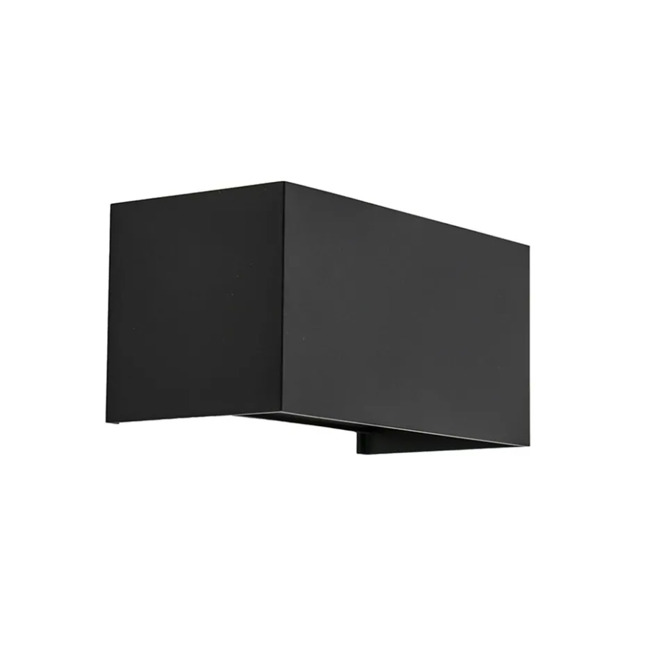 Wandlamp Davos 20cm zwart IP54 2700k>Straluma Online