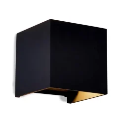 Wandlamp Davos kubus zwart IP54 2700k>Straluma Sale