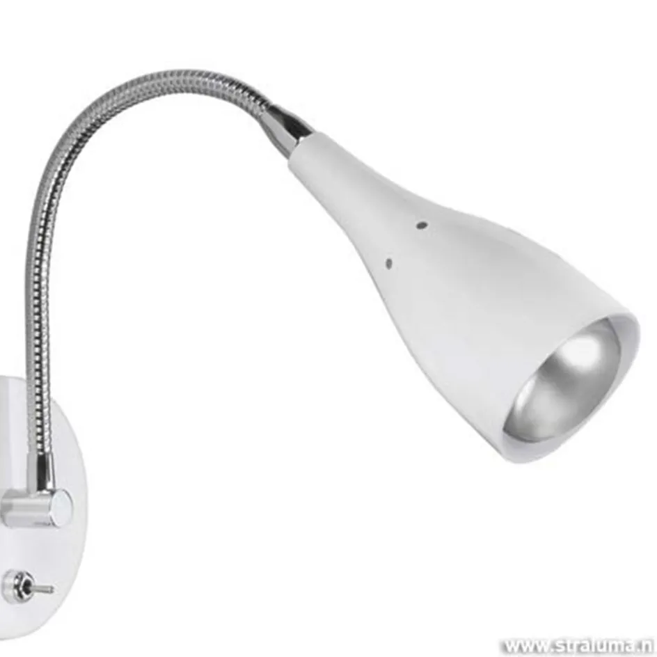 Wandlamp Elite verstelbaar nikkel wit>Straluma Hot