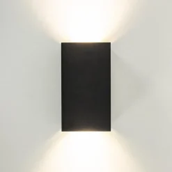 Wandlamp Eros rechthoek zwart 2xgu10><noscript><img width=