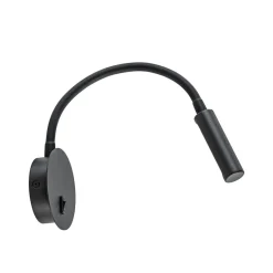 Wandlamp Flex zwart met schakelaar>Straluma Discount