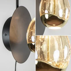 Wandlamp Golden Egg zwart/goud><noscript><img width=