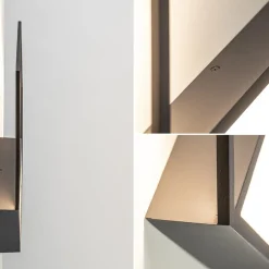 Wandlamp Kubick XL zwart 3000K><noscript><img width=