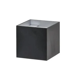 Wandlamp kubus verst. zwart/grijs ex.g9>Straluma
