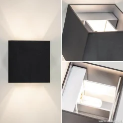 Wandlamp kubus verst. zwart/grijs ex.g9><noscript><img width=