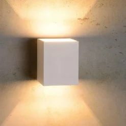 Wandlamp kubus wit G9><noscript><img width=