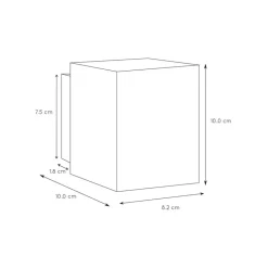 Wandlamp kubus wit G9><noscript><img width=