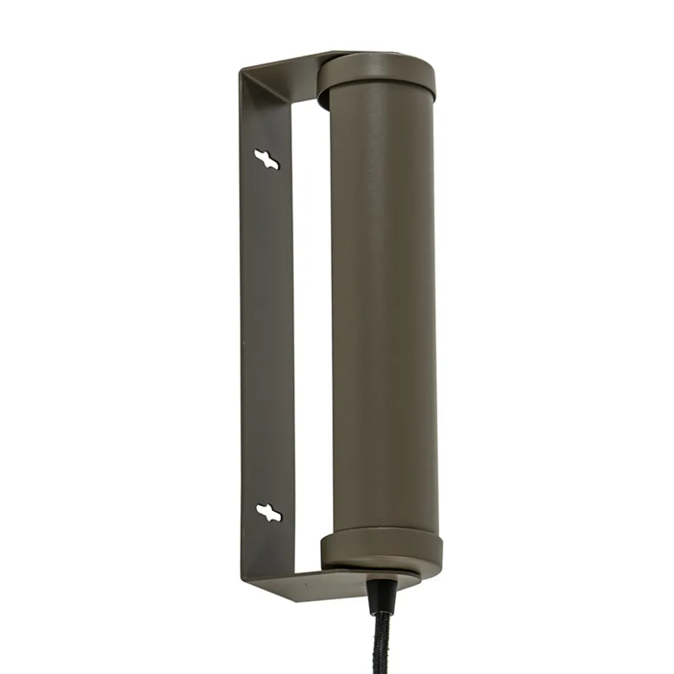 Wandlamp mat bruin met draaibare kap>Straluma Hot