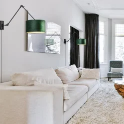 Wandlamp Prestige Chic zwart/kap groen><noscript><img width=