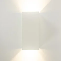 Wandlamp rechthoek wit up+down GU10><noscript><img width=