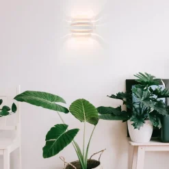 Wandlamp Scudo klein wit/goud><noscript><img width=