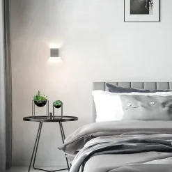 Wandlamp Stretto kubus alu><noscript><img width=