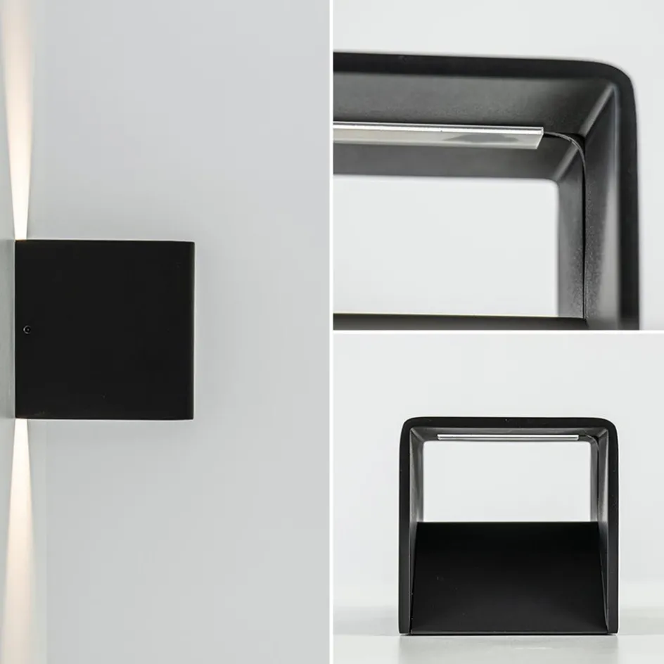 Wandlamp Stretto kubus zwart>Straluma Best