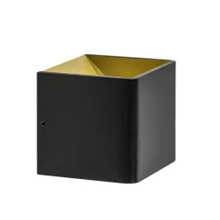 Wandlamp Stretto kubus zwart/goud>Straluma