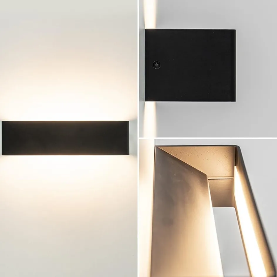 Wandlamp Stretto zwart 30cm>Straluma Outlet