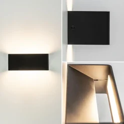 Wandlamp Stretto zwart 20cm><noscript><img width=