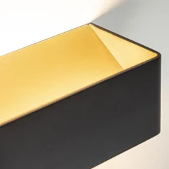 Wandlamp Stretto zwart/goud 30cm><noscript><img width=