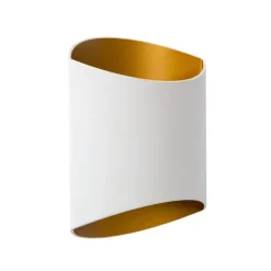 Wandlamp up+down wit met goud G9>Straluma Hot