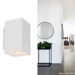 Wandlamp wit rechthoek up+down gu10><noscript><img width=