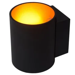 Wandlamp Xera zwart/goud binnenkant>Straluma Clearance