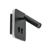 Wandlamp zwart leesspot + indirect lich>Straluma Sale