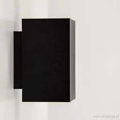 Wandlamp zwart rechthoek up+down gu10>Straluma Discount