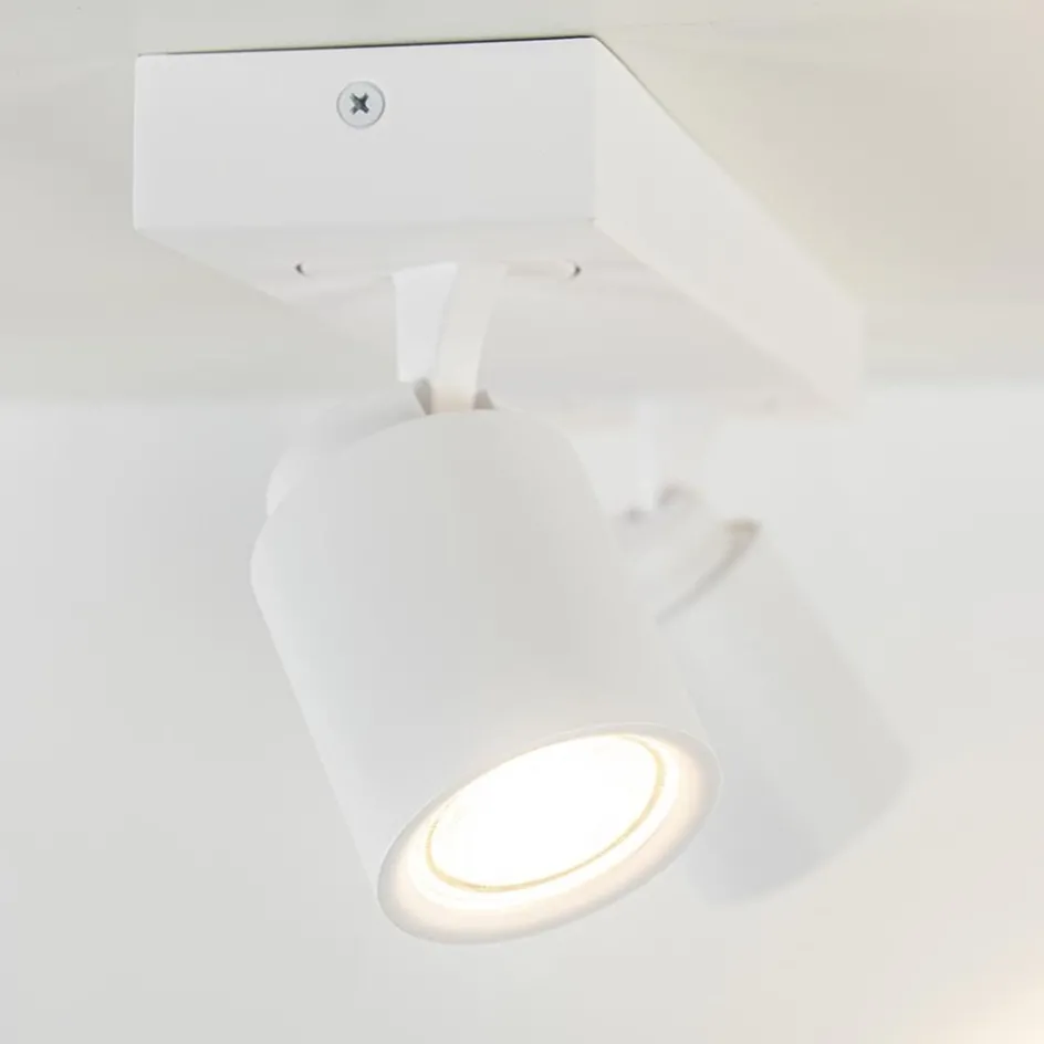 Witte 2-lichts opbouwspot GU10 verstelbaar>Straluma Discount
