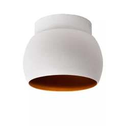 Witte plafondspot GU10 met gouden binnenzijde><noscript><img width=