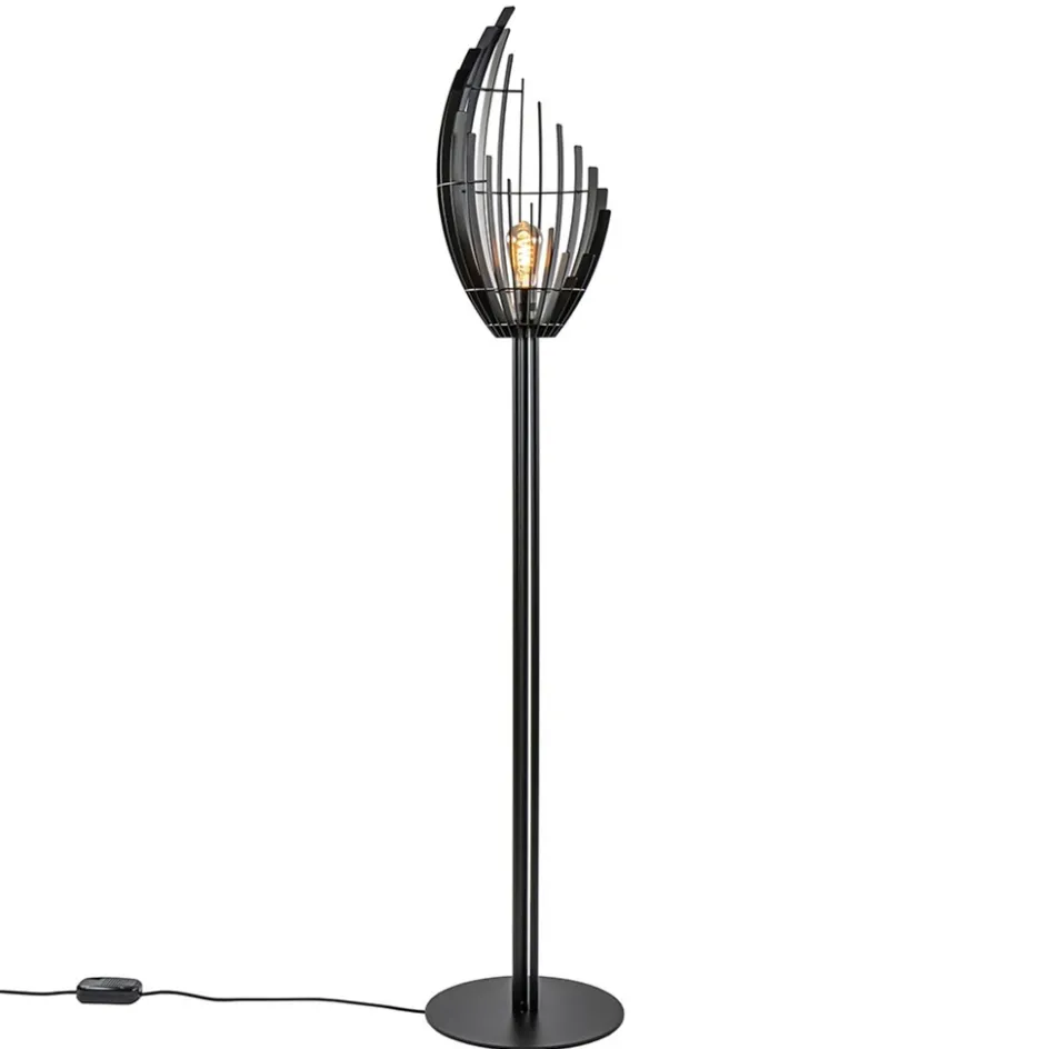 Zwart metalen design vloerlamp Omegna dimbaar>Straluma Sale