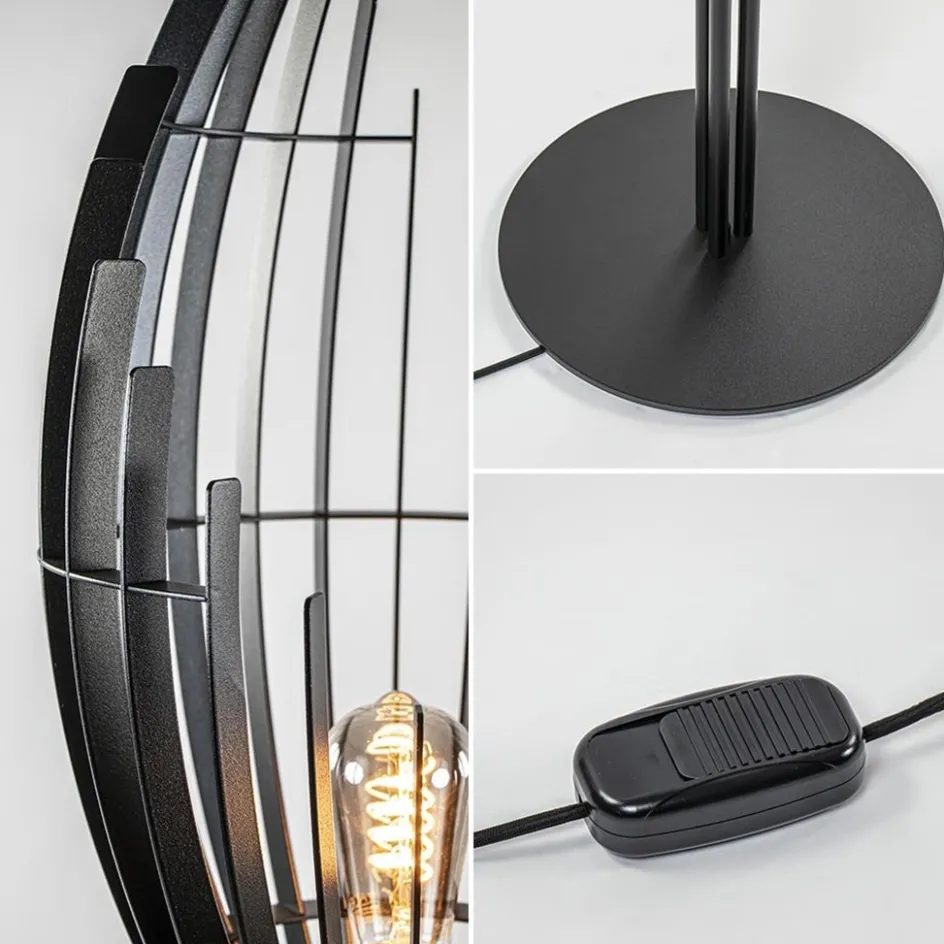 Zwart metalen design vloerlamp Omegna dimbaar>Straluma Sale