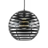 Zwart metalen hanglamp bol 30 cm>Straluma Sale