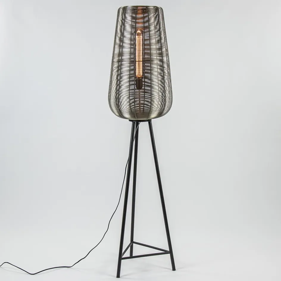 Zwarte driepoot Adeta met nikkel kap>Straluma Discount