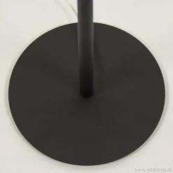 Zwarte krul vloerlamp LED dimbaar><noscript><img width=