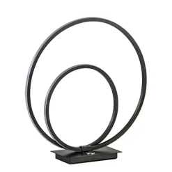 Zwarte LED tafellamp met touchdimmer>Straluma New