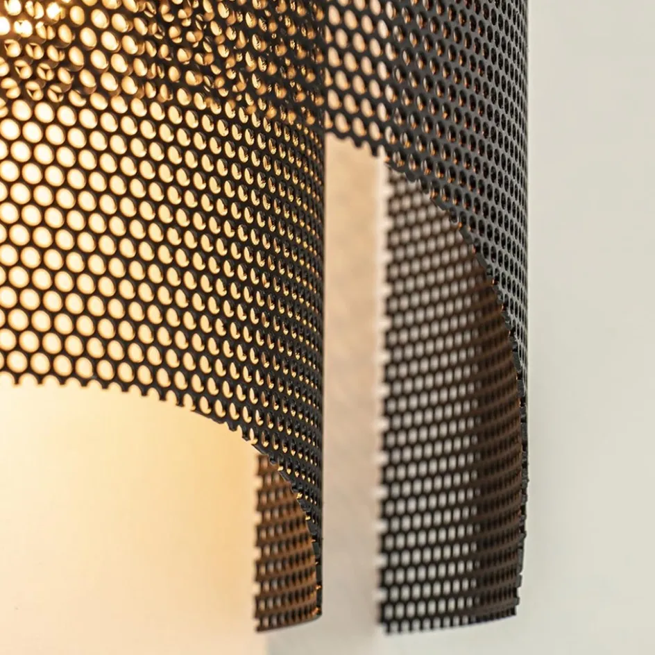 Zwarte wandlamp gaas>Straluma Hot